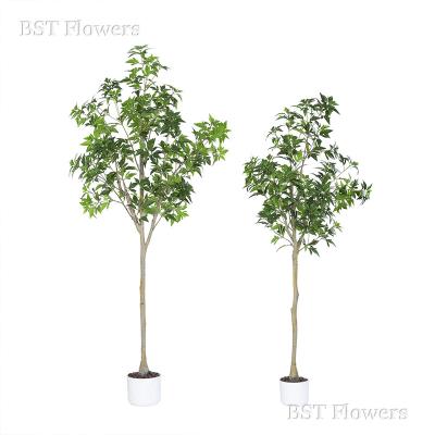 China Home Artificial Bonsai Tree Materials Bonsai Tree Plants Green Tree Potted Cheap Artificial Bonsai Tree Eco-Friendly for sale