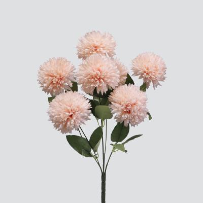 China Group 10 Minimalist Main Ball Chrysanthemum Artificial Flower Decorative Flowers For Decoration Wedding Artificial for sale