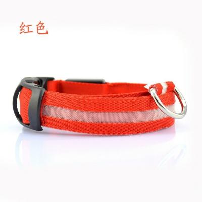 China Amazon Gold Dog Collar Viable Hot Selling Led Lightweight Chargeable Leather Collar for sale