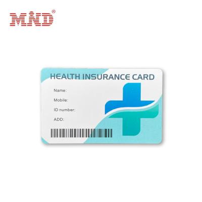 China Customized High Quality Waterproof / Waterproof PVC Medical Card With Chip for sale