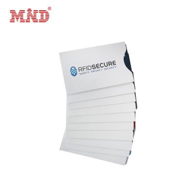 China Waterproof/Waterproof Anti Theft Skimmers And Hackers RFID Blocking Card Protector for sale