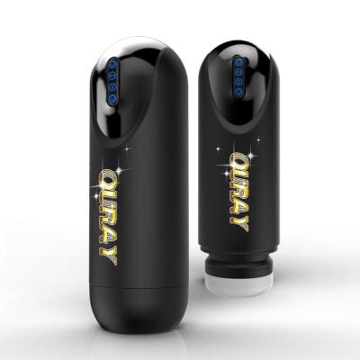 China HUOM Love Voice Male Sex Toy Full Automatic Retractable Sucking Adult Products for sale