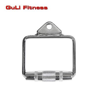 China Durable Gym Fitness Equipment Wholesale Cable Attachment Single Enclosed Handle For Lat Machine Attachment Lower Steel Unisex for sale