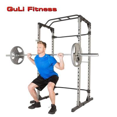 China Universal Multifunctional Workout Power Cage OEM/ODM Strength Training Home Gym Squat Stretches Cage with Hooks for Barbell Weightlifting for sale