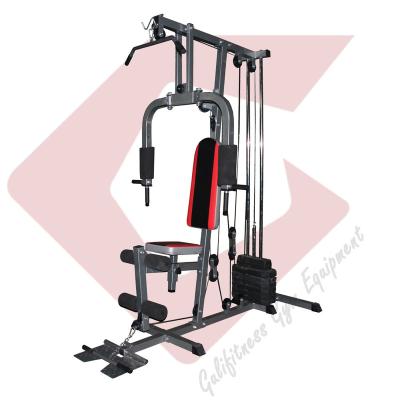 China Home Fitness Center One Station Gym Equipment With 100LB Plastic Weight Stack for sale