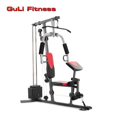 China Universal Mutli-function One Station Power Strength Fitness Guli Home Gym Machine With 100LB 150LB Weight Plastic Stack Commercial Gym Equipment for sale