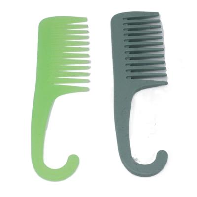 China Comfortable Natural Wheat Straw Material Environmental Protection Wide Tooth Comb for sale