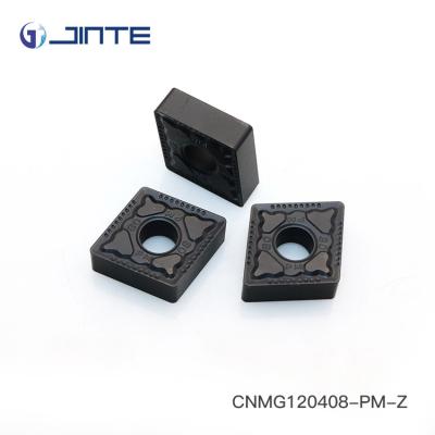 China CNMG120408 - PM Carbide Turning Inserts Black Color For Steels Machining for sale