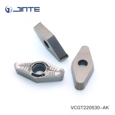 China Uncoated Carbide Inserts For Aluminum , Carbide Insert Lathe Tools VCGT 220530 for sale