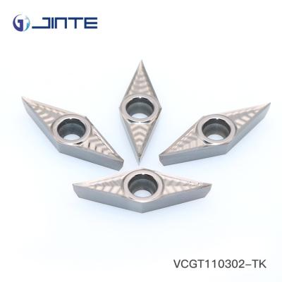 China CNC Turning Carbide Inserts For Aluminum Low Cutting Resistance VCGT 110302 for sale