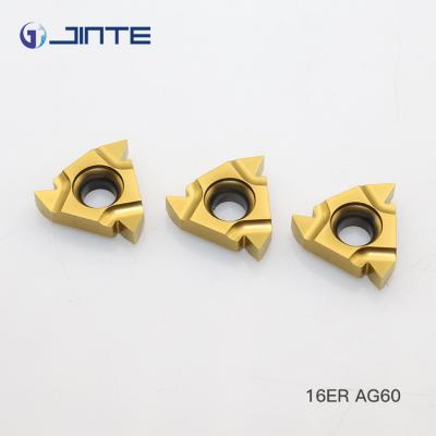 China AS300 Grade Tungsten Carbide Threading Inserts 16ER AG60 For Steel Machining for sale