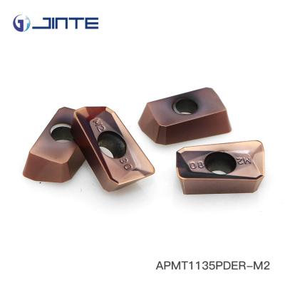 China APMT1135PDER - M2 Carbide Milling Inserts , Tungsten Carbide Cutting Tips Tools for sale