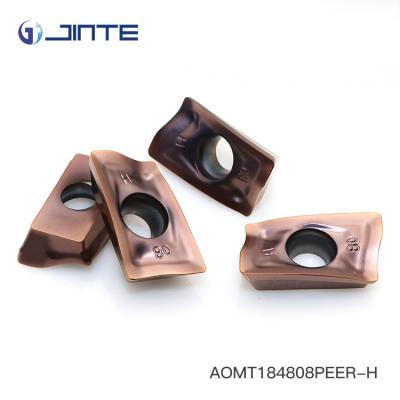 China Customized Carbide Insert Milling Cutters , Cnc Lathe Inserts AOMT184808PEER - H for sale