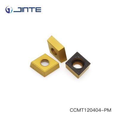 China CNC Carbide Hard Turning Inserts , Tungsten Carbide Inserts Cutting Tools CCMT120404 - PM for sale