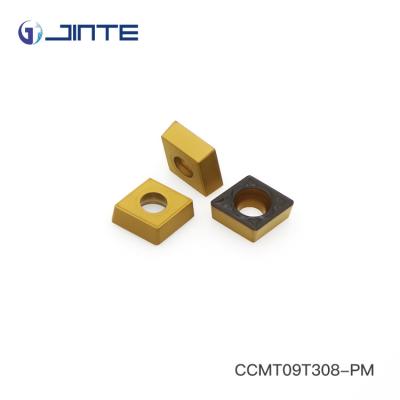 China Extensive Versatility Carbide Turning Inserts CVD Double Color Coating CCMT09T308 - PM for sale