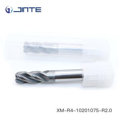 China CNC Carbide 4 Flute Corner Radius End Mill Cutter For Stainless Steel Processing for sale