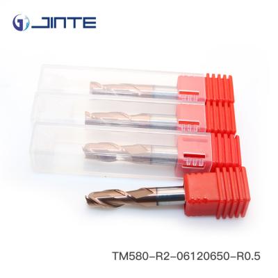 China High Performance 2 Flute Corner Radius Milling Cutters With AlCrSiN Coated for sale