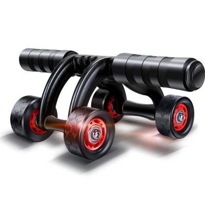 China size & Premium Quality 4 Wheel Abdominal Exerciser Fitness Equipment Exercise Ab Trainer Roller For Core Workout for sale