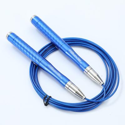 China Self-Locking System Customize Logo Handle Self-Locking Aluminum Adjustable Length High Speed ​​Jump Rope For Fitness Crossfit Home Gym for sale