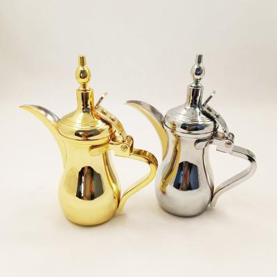 China Good Quality Traditional Arabic Stainless Steel Dallah Tea Coffee Pot Wholesale for sale