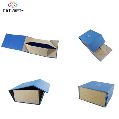 China Wholesale Custom Biodegradable Luxurious Paper Crate Folding Boxes Gold Logo Stamping FEDRIGONI Gold Logo Gift Box for sale