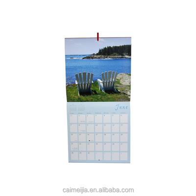 China Cheap high quality popular eco-friendly professional wall calendar printing for sale