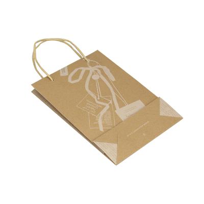 China OEM Recyclable Custom High Quality Kraft Paper Bag With Your Logo Printed Gift Kraft Paper Shopping Suitcase for sale