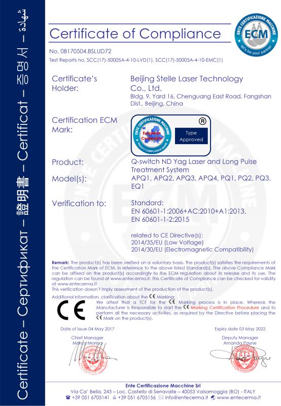 CE - Beijing Stelle Laser Technology Co., Ltd.