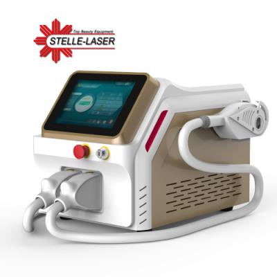 China Hair removal 2 in 1 diodo laser removal maquina de depilacion laser tattoo beauty salon device for sale