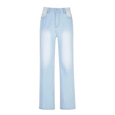 China High waist designer denim QUICK DRY pants for plus size women streetwear blue women jeans for sale