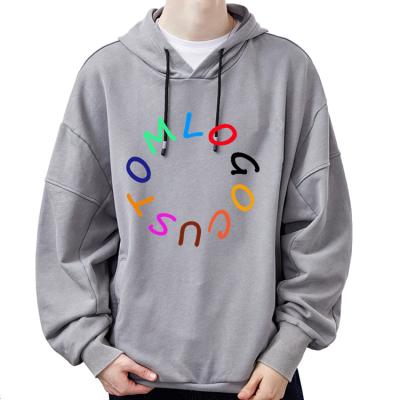 China Anti-Wrinkle Heavyweight Cotton French Terry Logo Sports Custom Printed 100% Running Hoodies For Men for sale