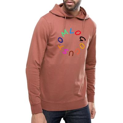 China high quality custom printed heavy pullover men's wholesale Anti-wrinkle cotton fleece logo hoodies for sale