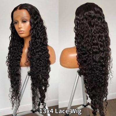 China Body Wave Wholesale 30 Inch 180% Density Hd 360 Lace Wigs Water Wave Wig Hair for sale