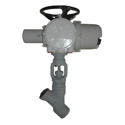 China MONEL 400 Electric Globe Valve Power Plant Body Liquid Oxygen Gas Materials for sale