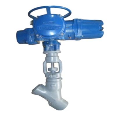 China High Quality Forged Electric Power Station Stainless Steel Y Type Globe Valve For Water System for sale