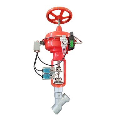 China MONEL 400 Y-Type Globe Valve Power Plant Body Liquid Oxygen Gas Materials for sale