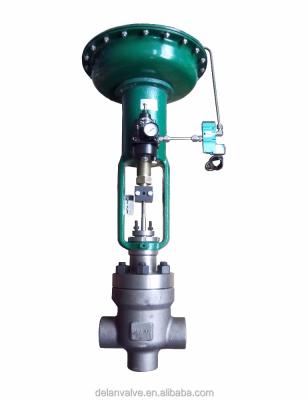 China Power Plant Globe Flow Direction Temperature Controller Jet Control Valve Electric Actuated Jet Valve for sale