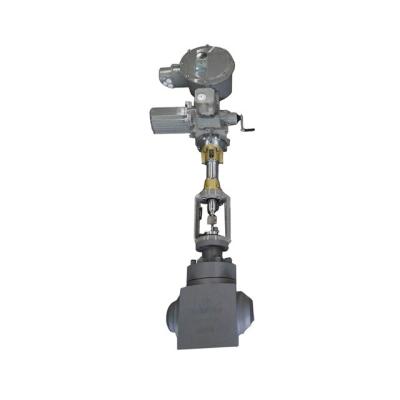 China High Quality Power Plant Boiler Feedpump Recirculation Control Valve Water Control Valve With Electric Actuator for sale