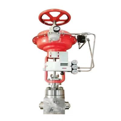 China Power Plant Pneumatic Single Seat Globe Valve Pneumatic Steam Control Valve With Positioner for sale