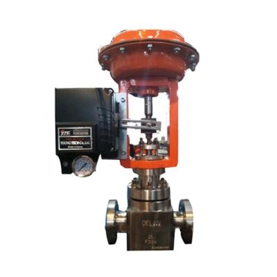 China Power Plant Pressure Pneumatic Directional Flow Control Valve With Diaphragm Actuator for sale