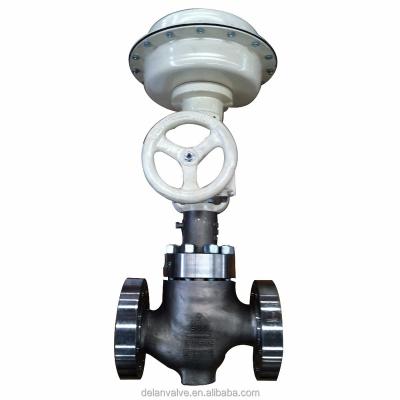 China Power Plant Diaphragm Pneumatic Actuator Control Valve Price With Flange End Connection for sale