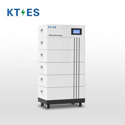 China KT ESS Lifepo4 48v 100ah Lithium Battery High Voltage System Stacked Battery Pack 10KWH 15KWH 20KHW 24KWH 30KWH 100Ah for sale