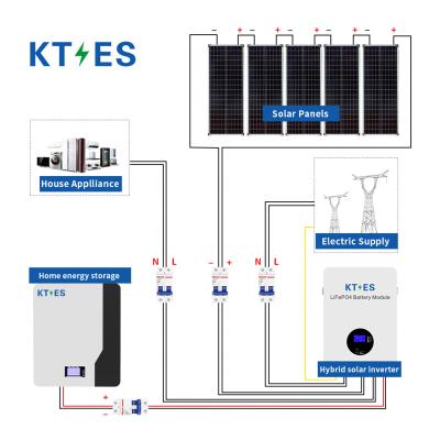 China KT Home Energy Storage Off Grid Solar Energy System 5KW Solar System lithium batteries for home energy storage 445*170*560mm for sale