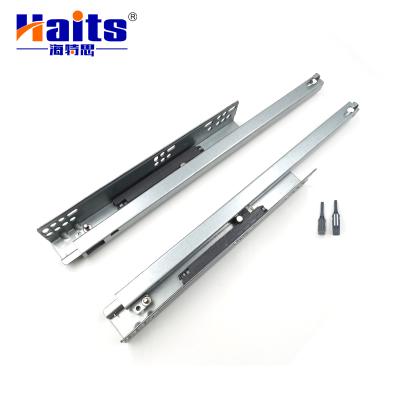 China Traditional Galvanized Sheet Hardware Bottom Drawer Slides Push Open Undermount Drawer Slides for sale