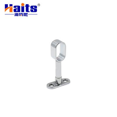 China Good Quality Traditional Zinc Alloy Adjustable Wardrobe Parts Oval Wardrobe Tube Connector for sale