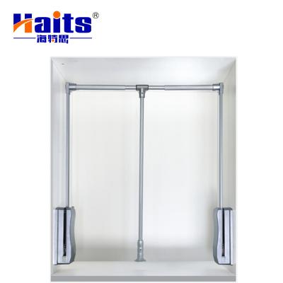 China Simple Elegant Soft Closet Rail Lift Sliding Hydraulic System Soft End Lower Closet Rod Wardrobe Lift for sale