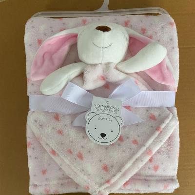 China Disposable Baby Fleece Blanket Soft Knitted Baby Blanket for sale