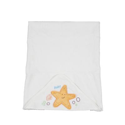 China PORTABLE Cotton Terry Toweling with Embroidery Hooded Design and Baby Hooded Towel for sale