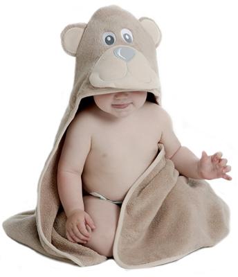 China Eco-Friendly Single Towel Baby Soft Baby Hooded Cotton Towel for sale