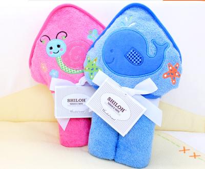 China Compressed cute baby towel baby hooded towel with baby hooded hooded towel for sale